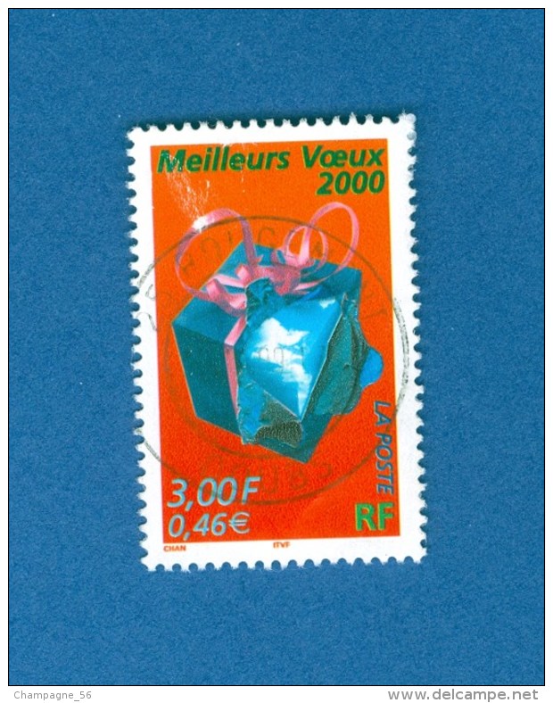 * 1999  N° 3290  MEILLEURS VŒUX 2000   OBLITÉRÉ - Usati