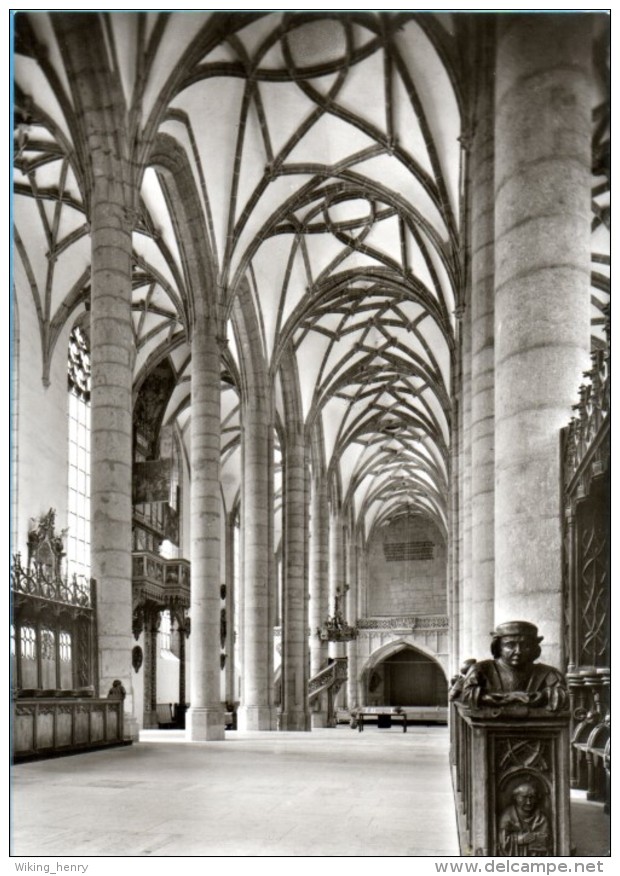 Nördlingen - S/w Sankt Georgskirche 2  Innenansicht - Noerdlingen