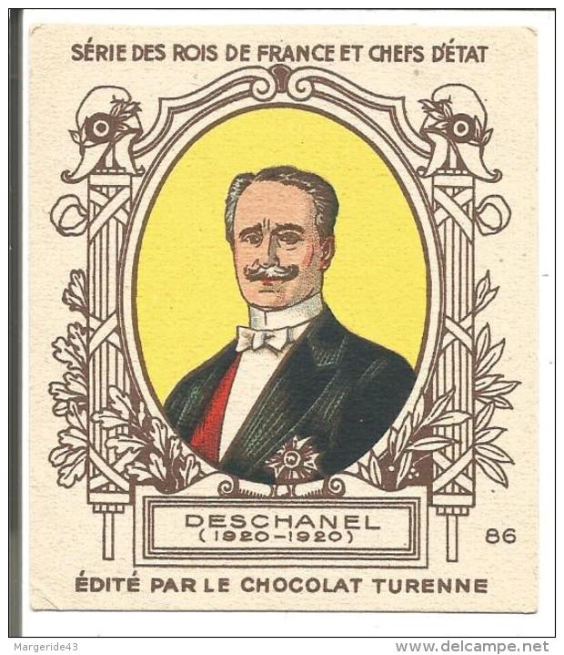 CHROMOS CHOCOLAT TURENNE (SEDAN, ARDENNES) - ROIS DE FRANCE ET CHEFS D'ETAT - 3ème REPUBLIQUE - PAUL DESCHANEL - Other & Unclassified