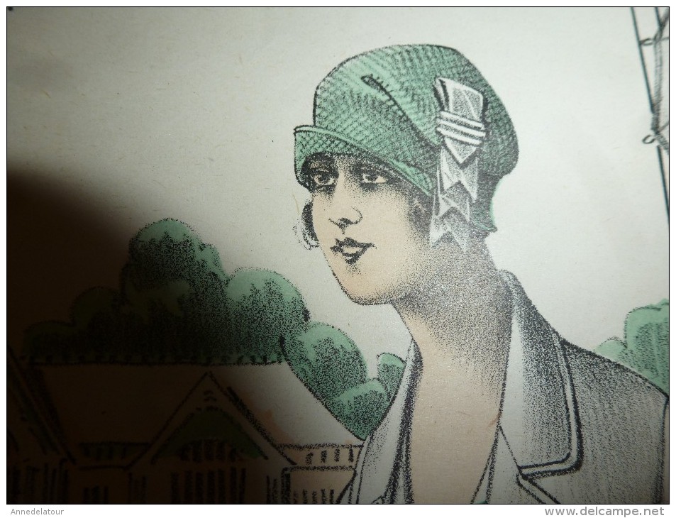 1922 Grande Gravure De Mode (Tailleurs Très Variés D'Allure)    PARIS-MODE ,29 Rue De La Sourdière - Lithographies