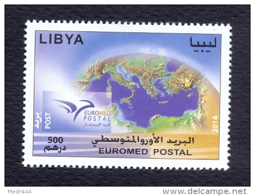 Libya 2014 - Stamp - Euromed - Libia