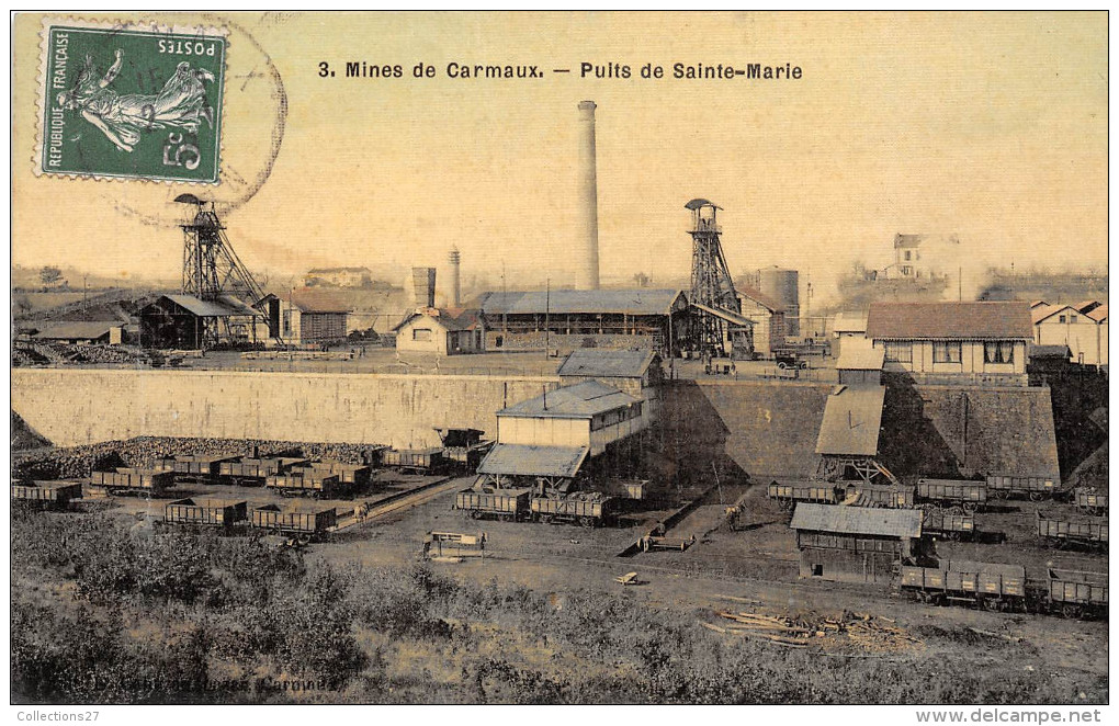 81-CARMAUX- LES MINES, PUITS DE SAINTE-MARIE - Carmaux