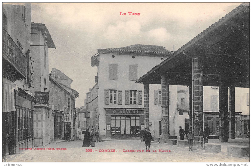 81-CORDES- CARREFOUR DE LA HALL - Cordes