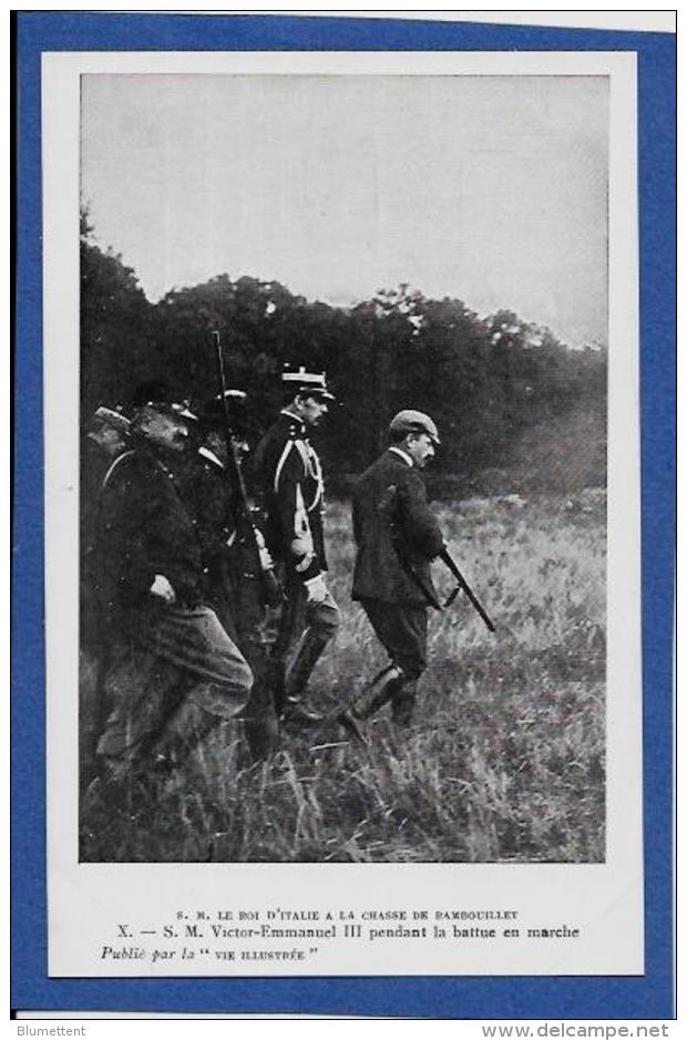 CPA Rambouillet Chasse à Tir Chasseurs Italie Roi Victor Emmanuel III Non Circulé - Rambouillet (Château)