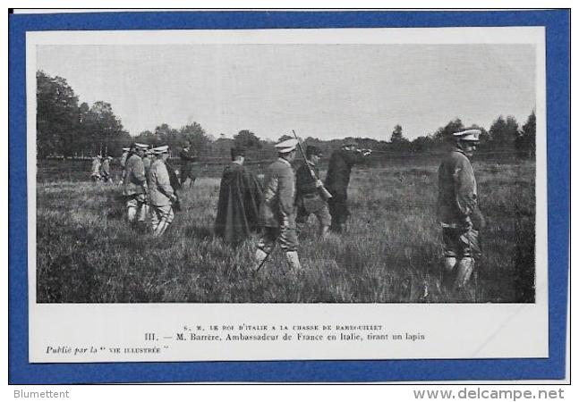 CPA Rambouillet Chasse à Tir Chasseurs Italie Roi Victor Emmanuel III Non Circulé - Rambouillet (Schloß)