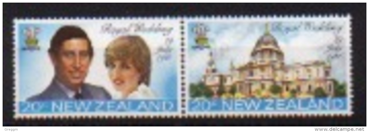 New Zealand Set Of Stamps To Celebrate The Royal Wedding Between Princess Diana And Prince Charles. - Neufs