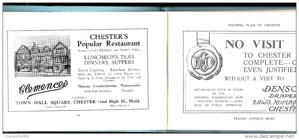 SUPERB * CHESTER OFFICIAL GUIDE From Around 1935 * 124 Pages ! - Dépliants Turistici