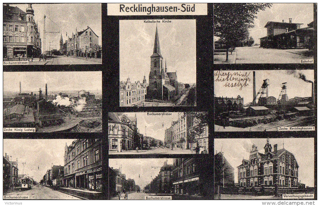 RECKLININGHAUSEN - SÜD  -  Décembre 1923 - Recklinghausen