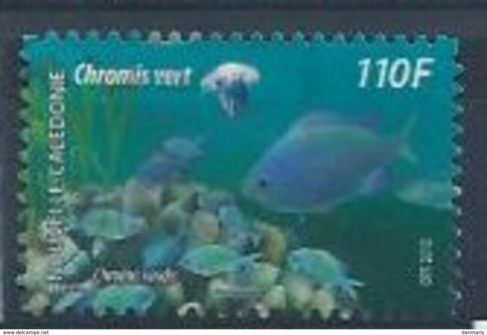 NOUVELLE CALEDONIE : Y&T  (o) N° 1183 " Chromis Vert " - Usados