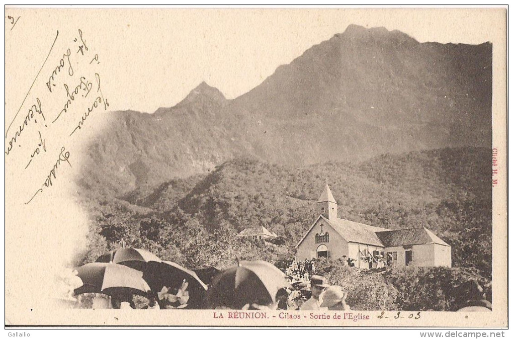 LA REUNION CILAOS SORTIE DE L´EGLISE - Autres & Non Classés