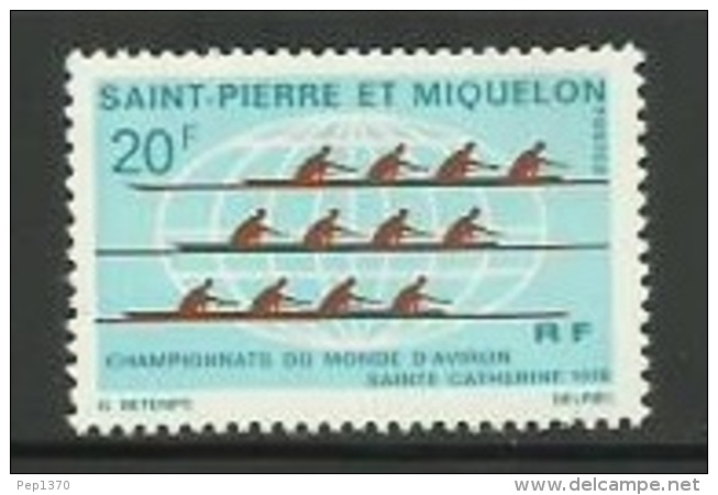 SAINT PIERRE ET MIQUELON 1970 - REMO - YVERT Nº  405 - Rowing