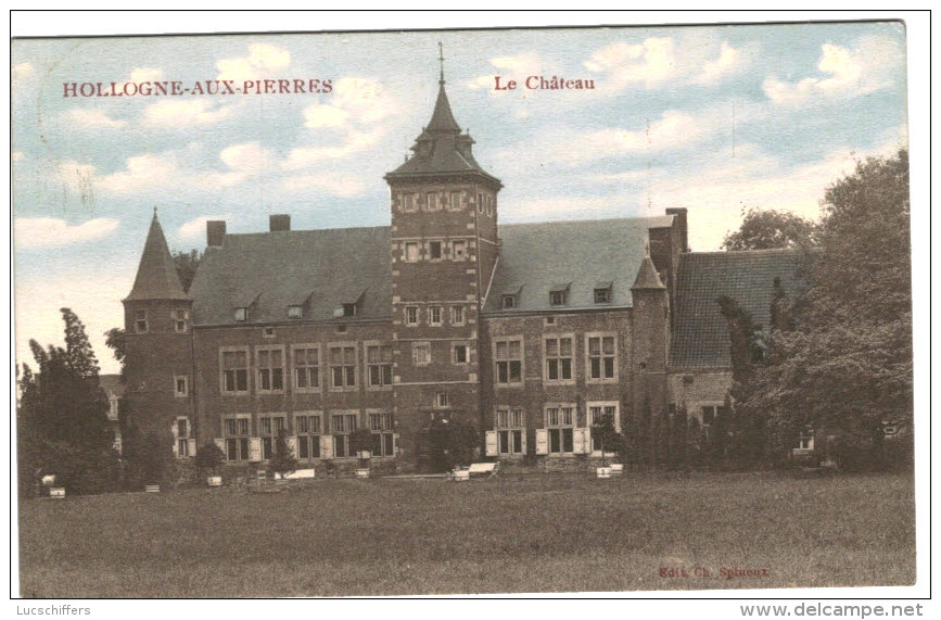 Hollogne-aux-Pierres - Le Château - Couleur - 2 Scans - Grâce-Hollogne