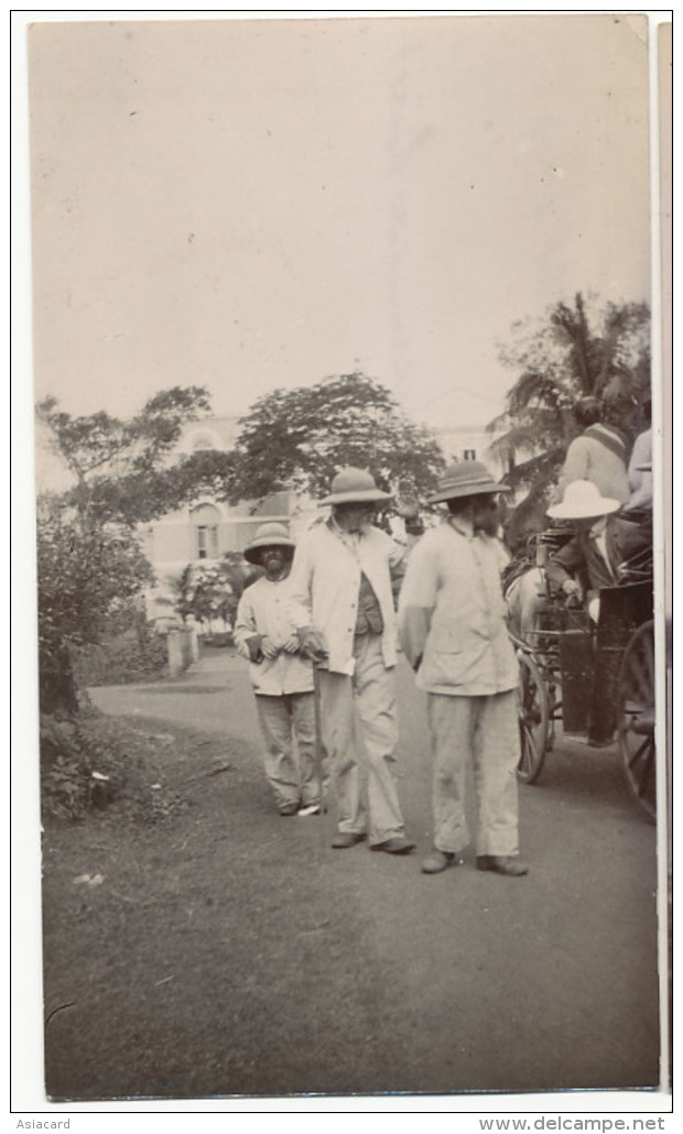 Real Photo Colombo Ceylan Mount Lavinia  July 17,1901 3 Boer War Prisoners Prisonniers Boer Guerre Transvaal - Sri Lanka (Ceylon)