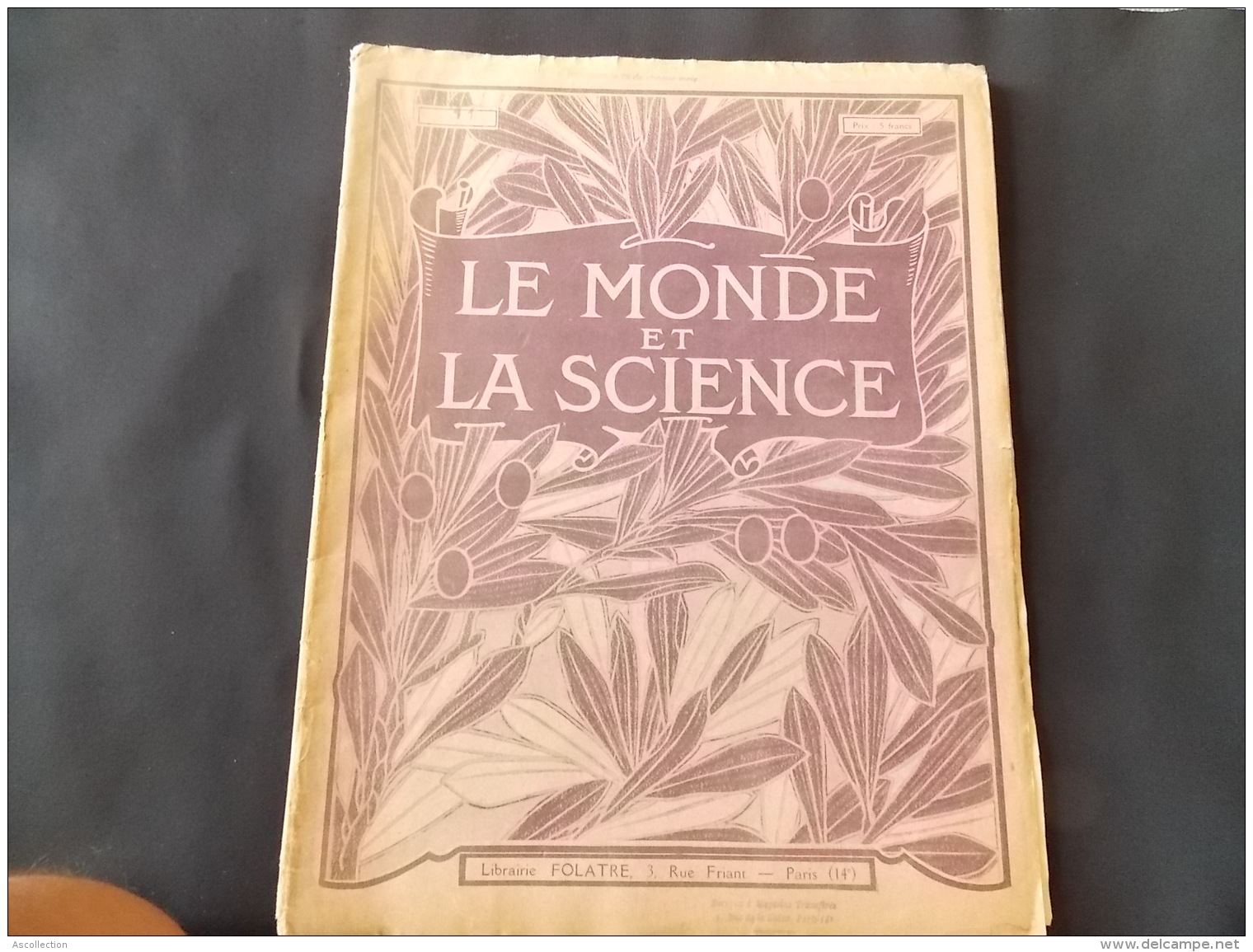 Le Monde et la Science N11 Astronomie Attractions Maneges Forains fetes Automobiles Torpédo Panhard Delahaye Levassor ..