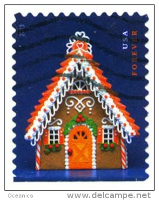 Etats-Unis / United States (Scott No.4820 - Maison Pain D'épice / 2013 / Gingerbread House) (o) P3 - Used Stamps