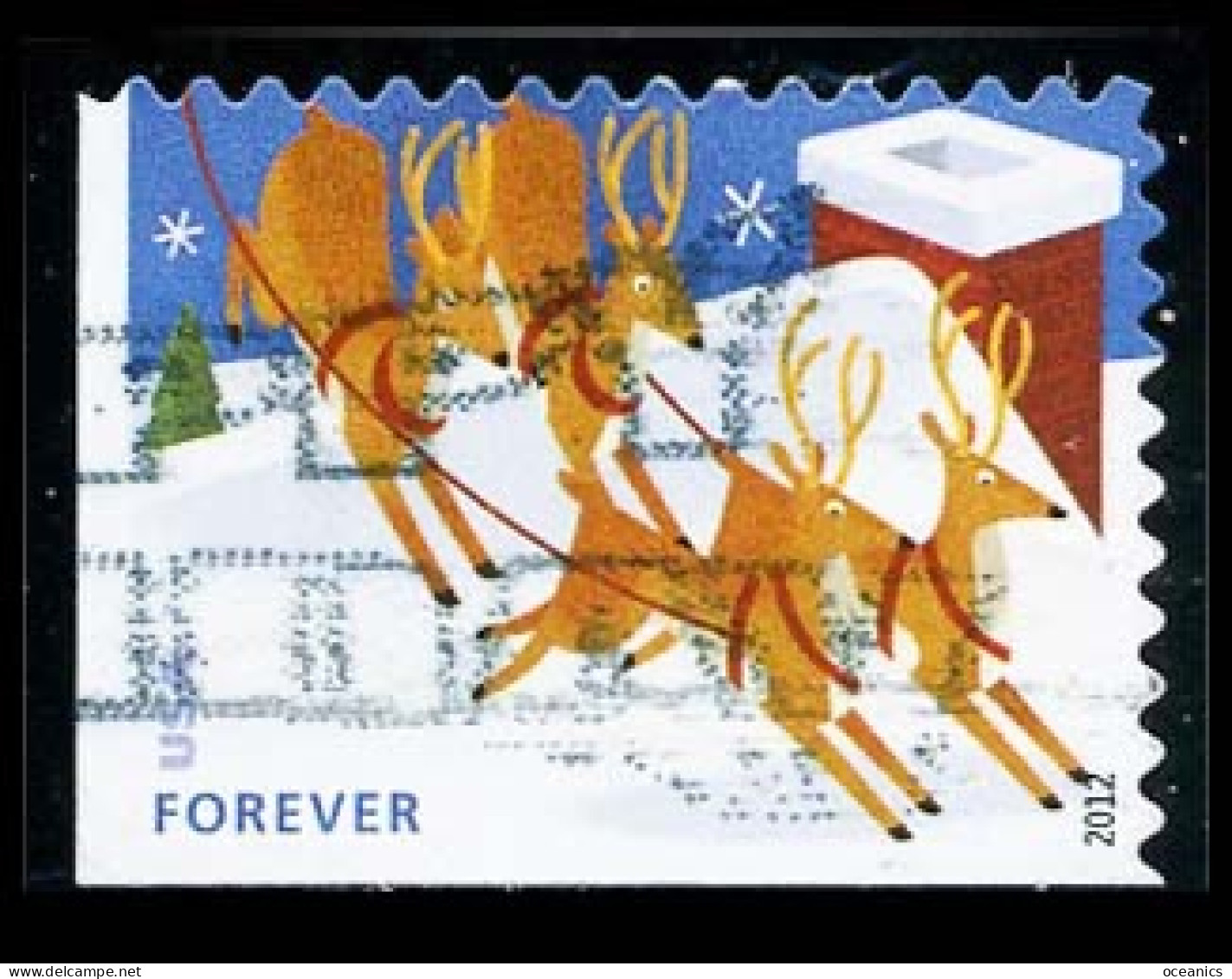 Etats-Unis / United States (Scott No.4714 - Noël / 2012 / Christmas) (o) P2 - Used Stamps