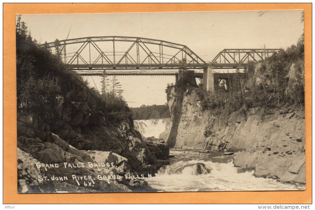 Grand Falls Canada 1910 Real Photo Postcard - Grand Falls