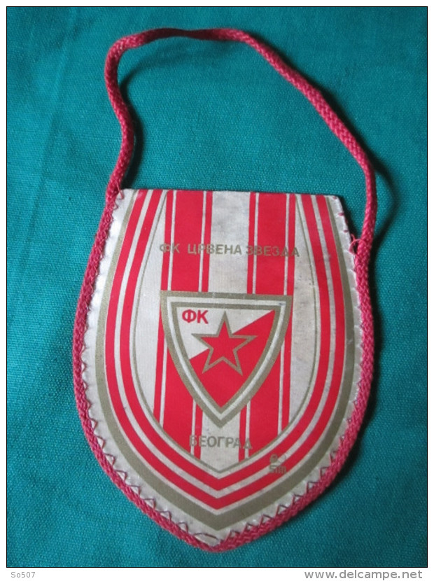 Fudbalski Klub-Crvena Zvezda-Beograd-Small Sport Flag 9 X 11 Cm - Abbigliamento, Souvenirs & Varie