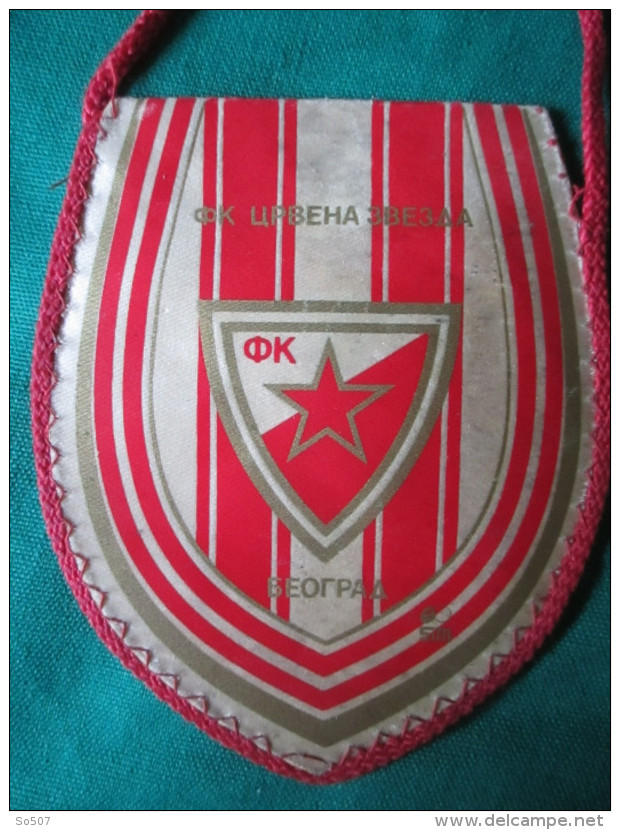 Fudbalski Klub-Crvena Zvezda-Beograd-Small Sport Flag 9 X 11 Cm - Apparel, Souvenirs & Other