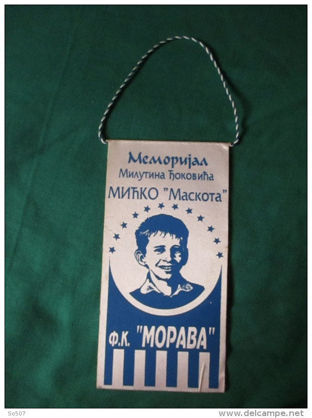 Fudbalski Klub-Morava-Memorial-Milutin Djokovic-Small Sport Flag 8 X 16 Cm - Bekleidung, Souvenirs Und Sonstige