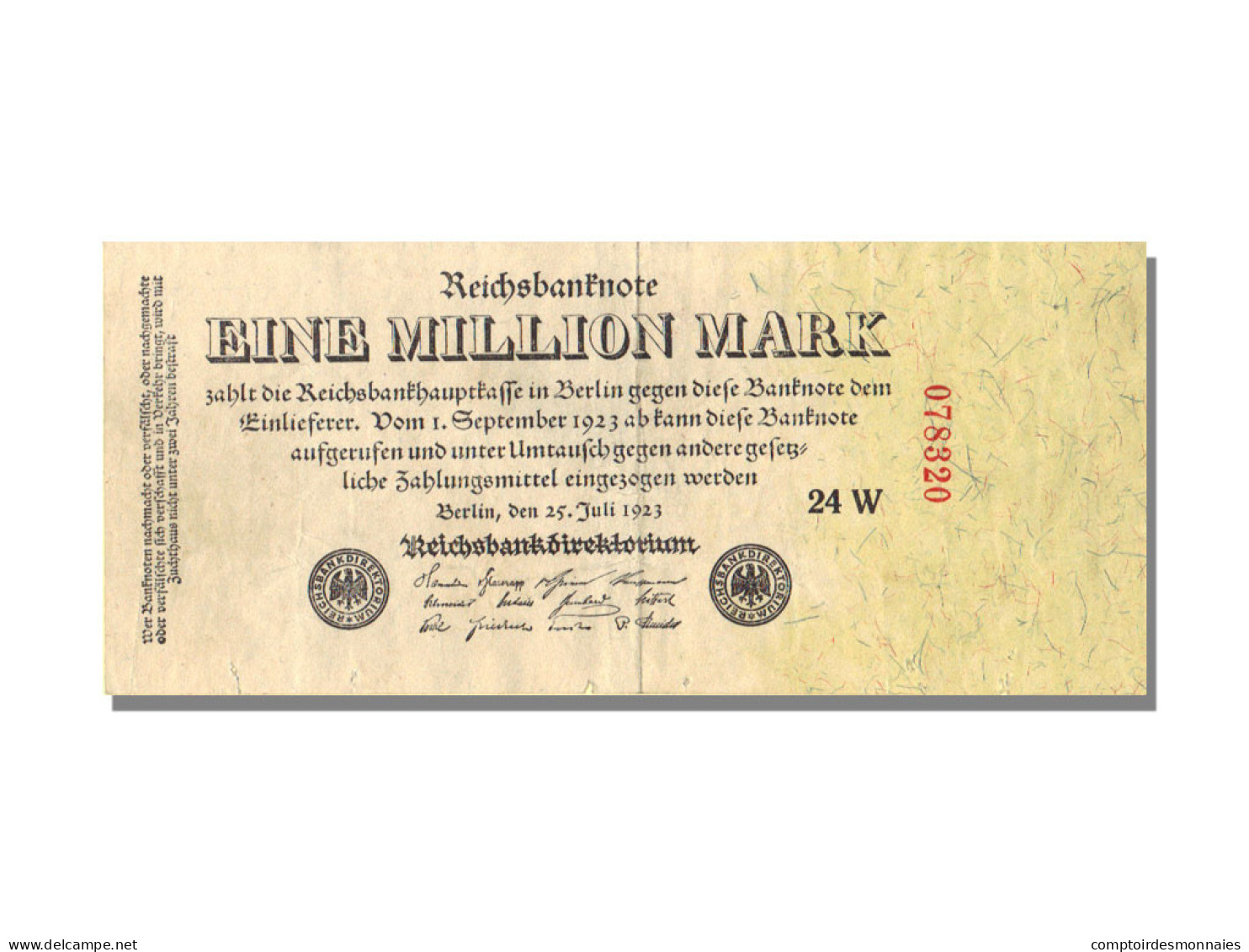 Billet, Allemagne, 1 Million Mark, 1923, 1923-07-25, KM:94, TTB+ - Amministrazione Del Debito