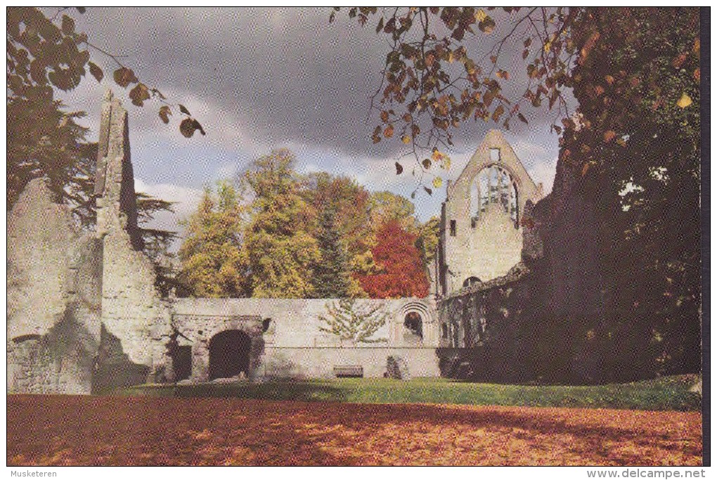 United Kingdom PPC Scotland Dryburgh Abbey On The River Tweed W.S. Thomson Photo Unused (2 Scans) - Berwickshire