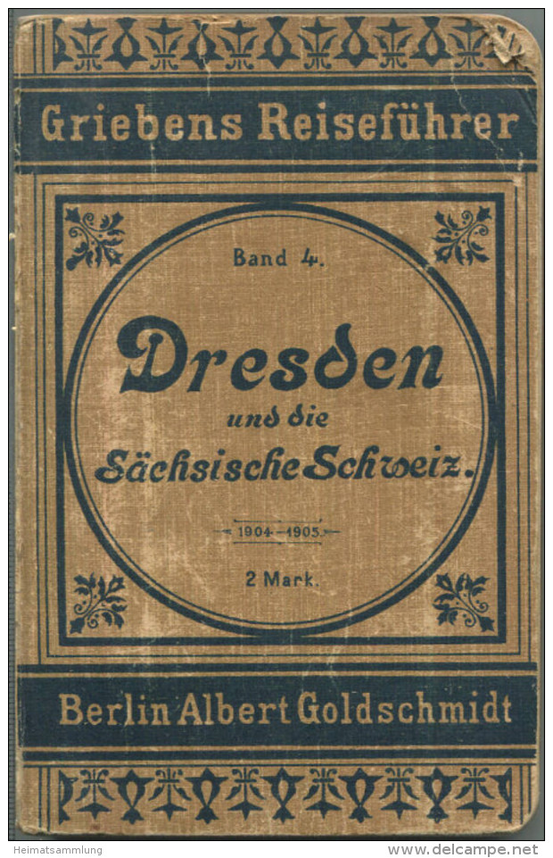 Dresden Und Die Sächsische Schweiz - 22. Auflage 1904-1905 - 101 Und 131 Seiten - Mit Sechs Karten - Sajonía