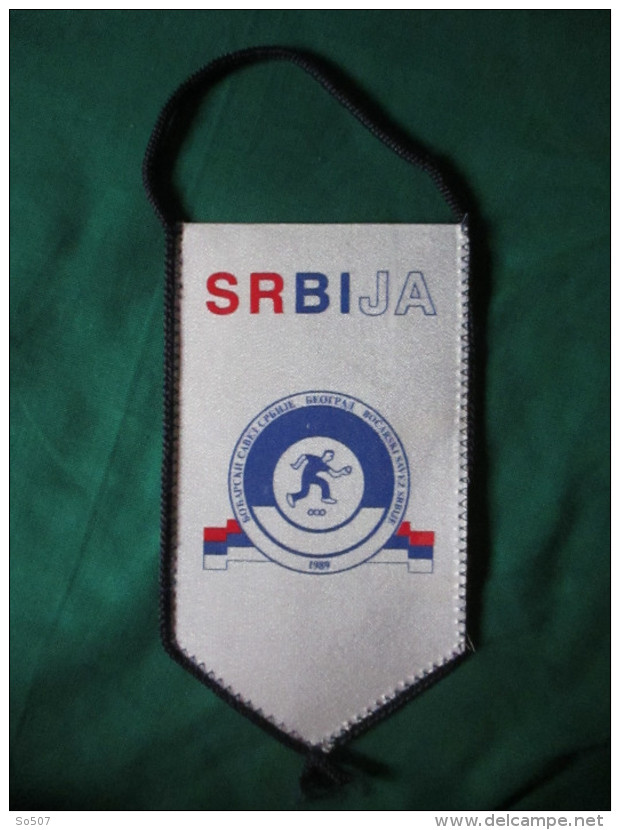 Bocce Ball Alliance Of Serbia-Beograd-1989 -Small Sport Flag 12 X 20 Cm-Bocarski Savez Srbije - Pétanque