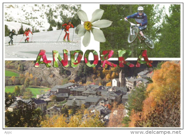 Plaisir Du Sport En Andorre L-été Et L-hiver. Carte Postale Neuve Non Circulée - Andorre