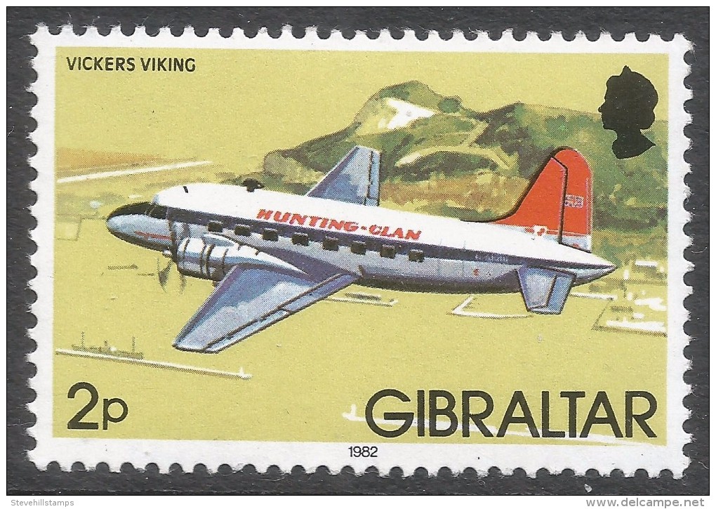 Gibraltar. 1982 Aircraft. 2p MH. SG 461 - Gibraltar