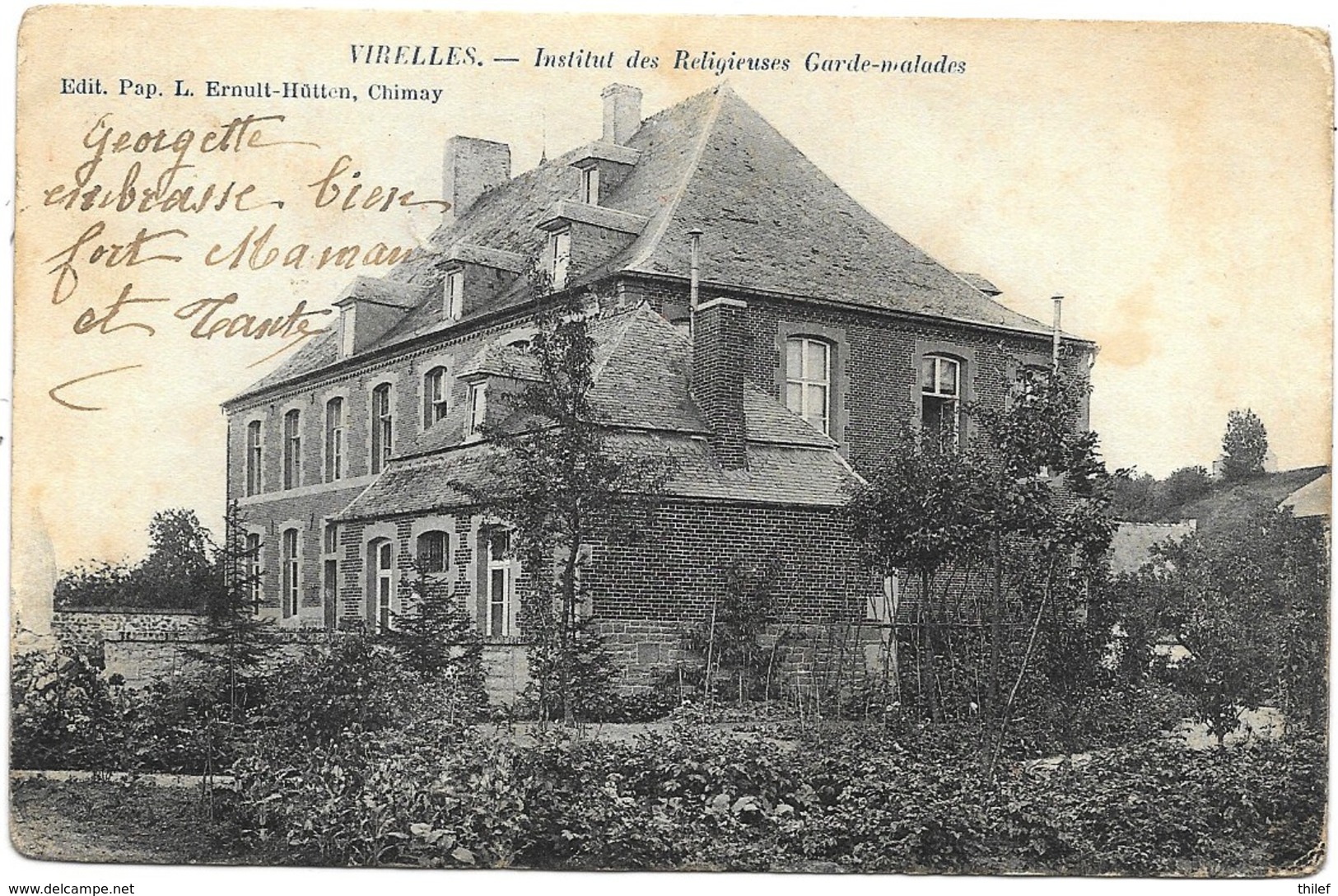 Virelles NA4: Institut Des Religieuses Garde-Malades 1906 - Chimay