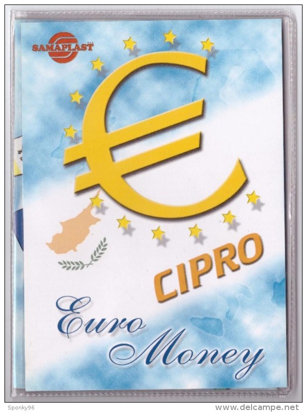 CIPRO - ANNO 2008 - EURO MONEY - SERIE DIVISIONALE - NEL 2008 CIPRO SOSTITUISCE LA SUA MONETA NAZIONALE CON L'EURO - - Chypre