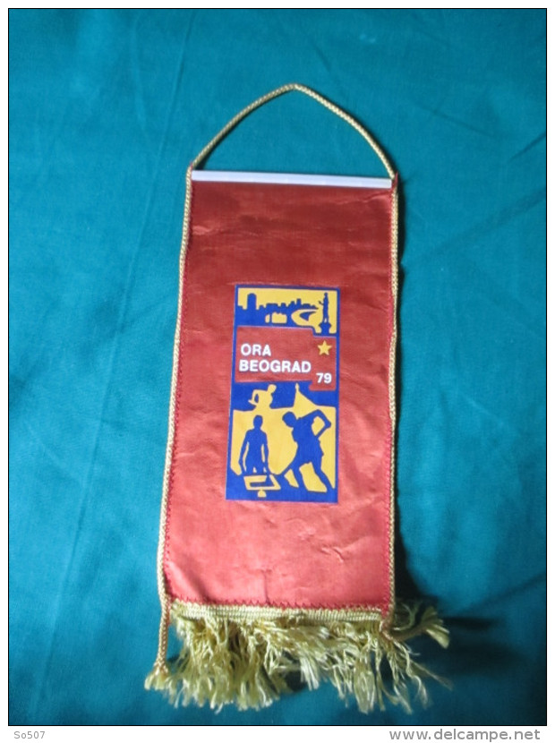 Yugoslavia-ORA Beograd 1979./ Youth Labor Action-Beograd 1979.Small Flag 12 X 25 Cm - Banderas