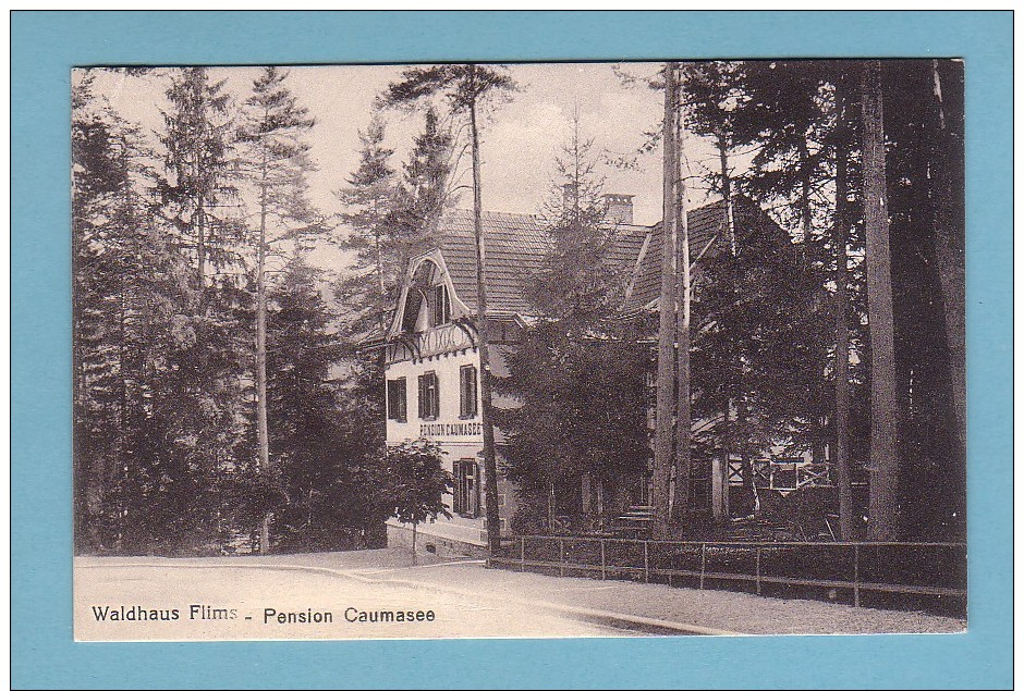 Kt Graubünden, WALDHAUS FLIMS, PENSION CAUMASEE // Gelaufen In 1922 - Flims
