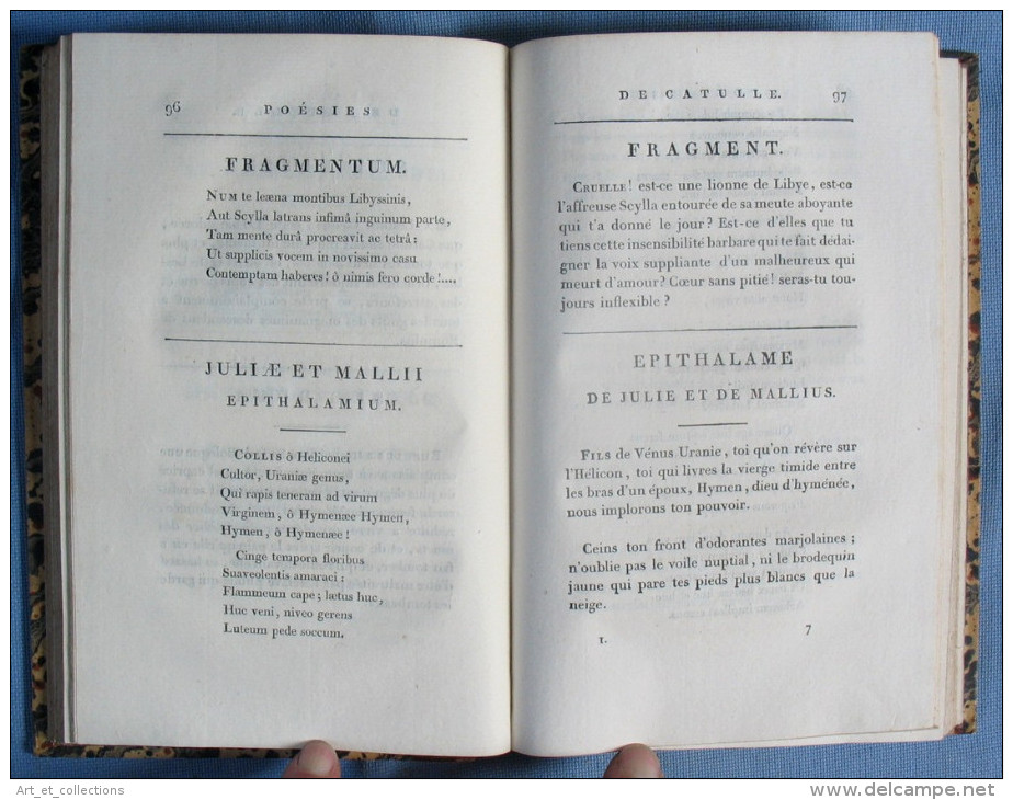 POÉSIES De CATULLE & Gallus / Édition LATIN-FRANÇAIS /  Léger & Rémond Libraires-Editeurs 1803 - Autres & Non Classés