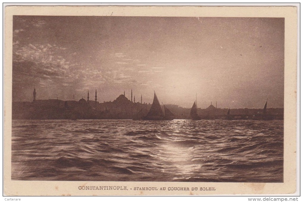 TURQUIE,TURKEY,TURKIYE,CONSTANTINOPLE,CONSTANTINOPOLIS,istanbul,ottomans,1918,tampon Amée D´orient - Turkey