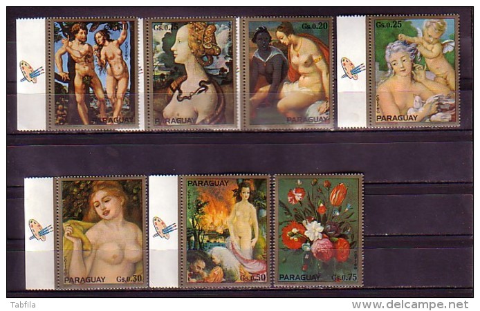 PARAGUAY - 1980 - Nus - 7v** - Nudes