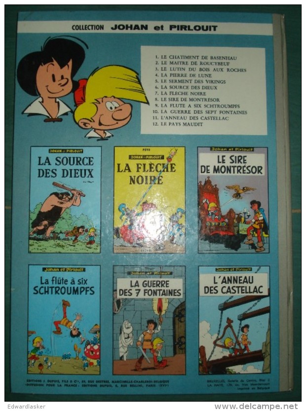 JOHAN Et PIRLOUIT 11 : L'Anneau Des Castellac //Peyo - 2ème édition  Dupuis 1965 - Bon état + - Johan Et Pirlouit