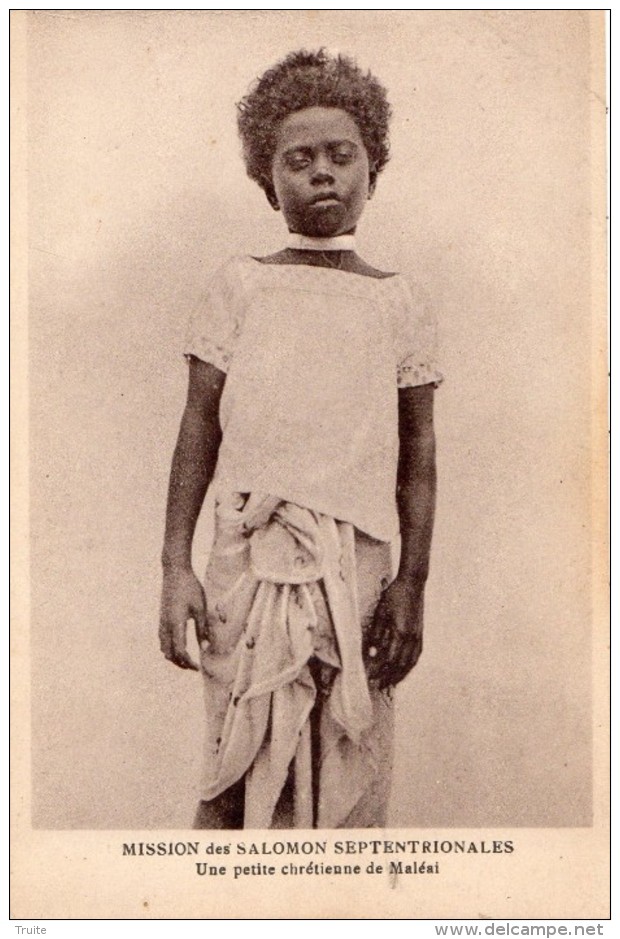 SALOMON MISSION DES SALOMON SEPTENTRIONALES (UNE PETITE CHRETIENNE DE MALEAI) - Solomon Islands