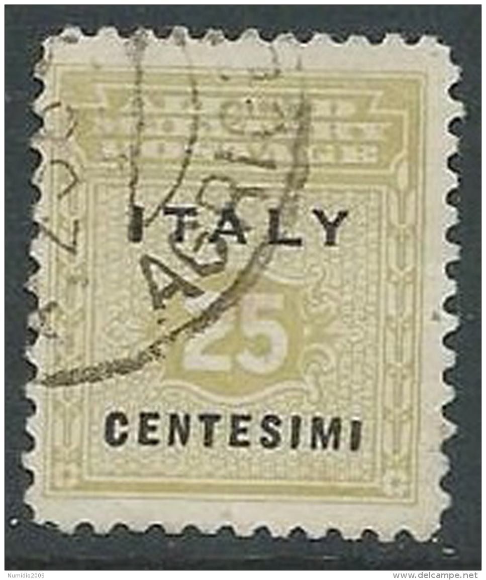 1943 OCCUPAZIONE ANGLO AMERICANA USATO SICILIA 25 CENT - U3 - Anglo-american Occ.: Sicily