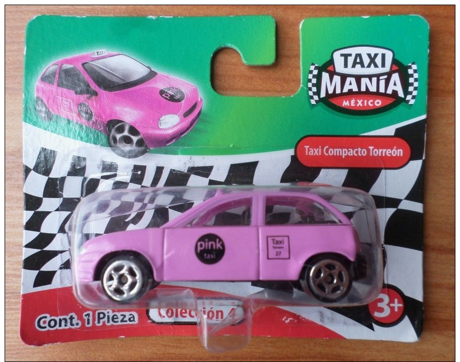 TAXI MANIA MEXICO TAXI COMPACTO TORREON Ech 1/64e - Andere & Zonder Classificatie