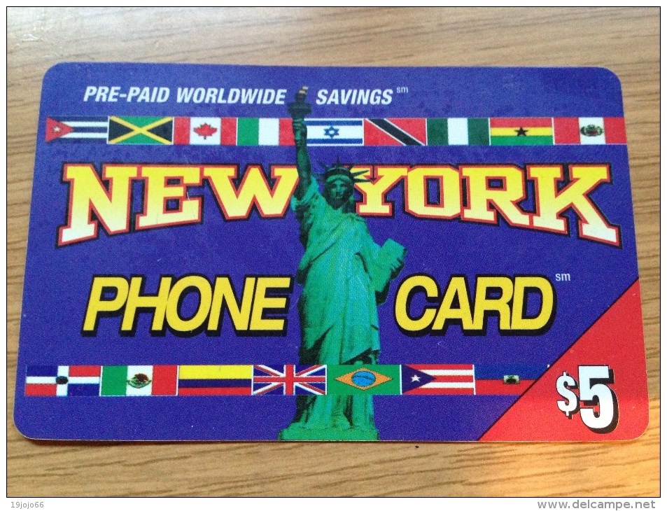 Nice American Phonecard Card New York 5$ - Lady Liberty  - Fine Used - Autres & Non Classés