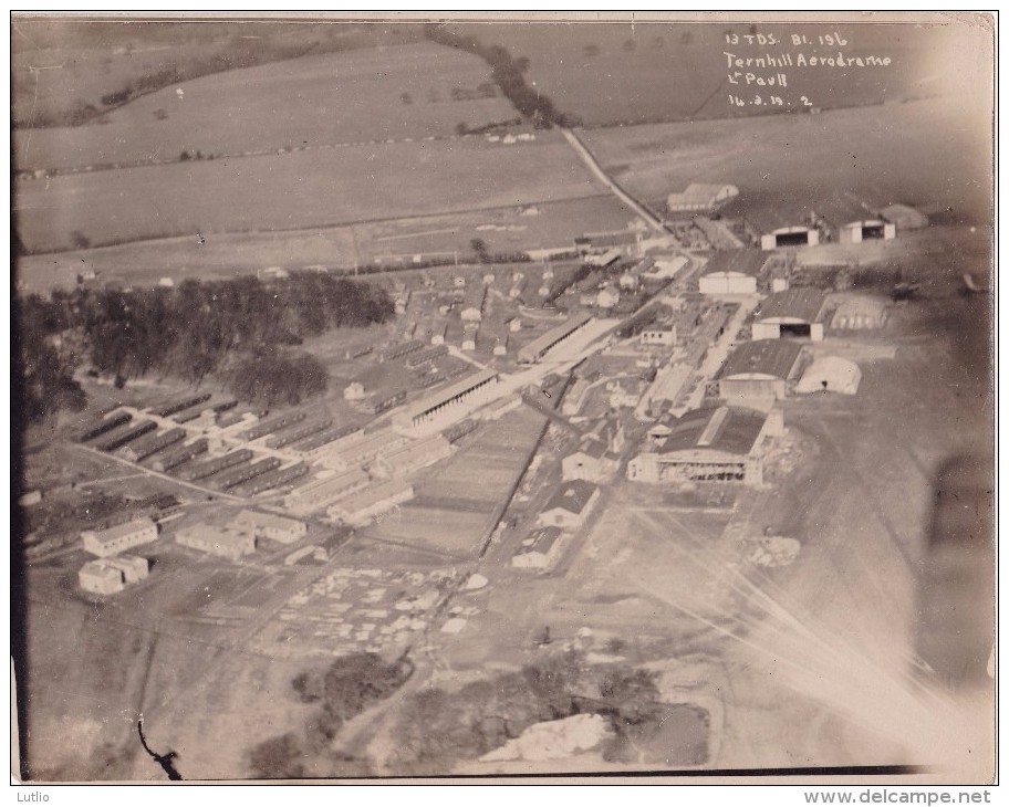 Photo Aérienne Terrain Aviation Ternhill (1914-1918, Avion, Aviation) - Guerre, Militaire