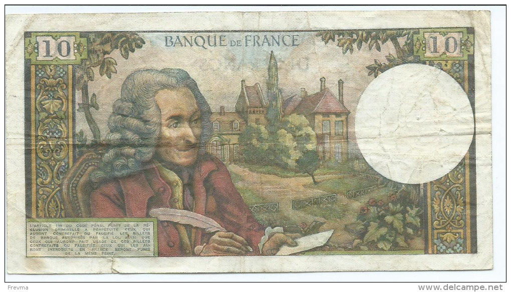 10 Francs Voltaire 1969 A - 10 F 1963-1973 ''Voltaire''