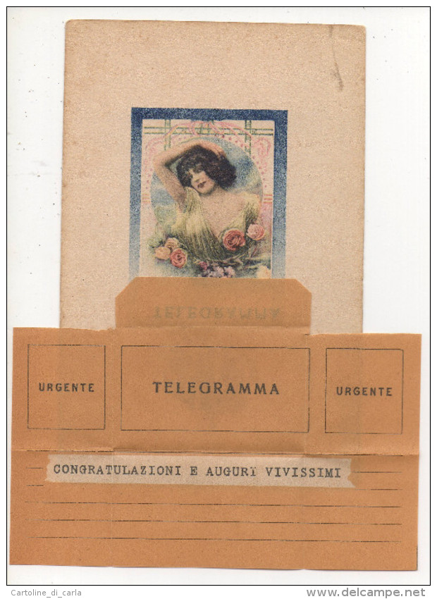 LIBERTY Cartoline Telegramma / Post Card -  Telegram #10-11 - Autres & Non Classés