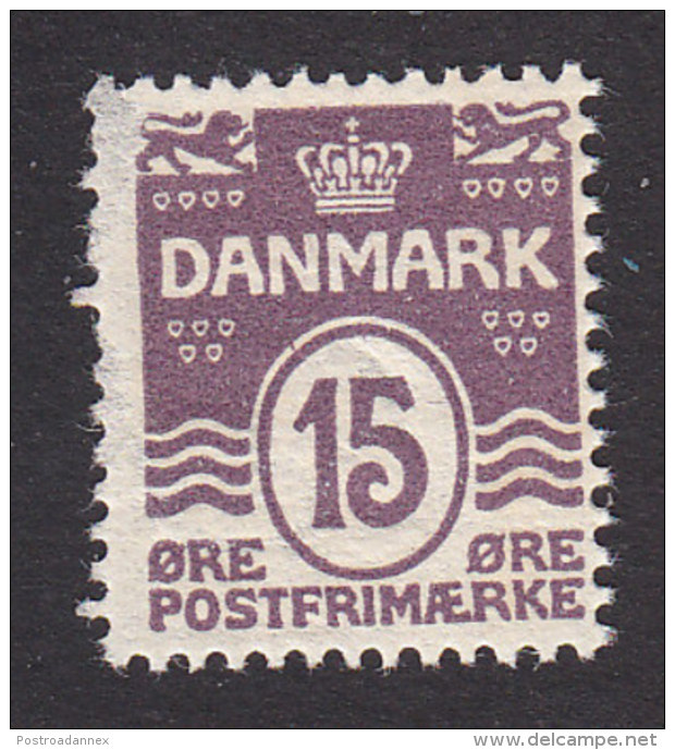 Denmark, Scott #63, Mint Hinged, Number, Issued 1905 - Unused Stamps