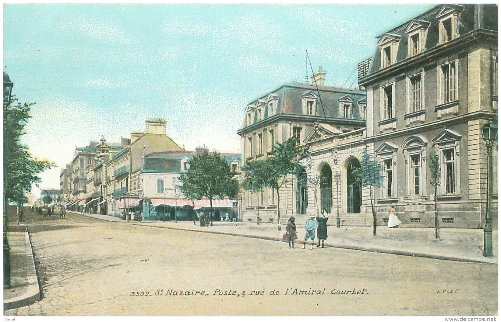 44 - St-NAZAIRE - Poste, 4 Rue De L'Amiral Courbet - Saint Nazaire