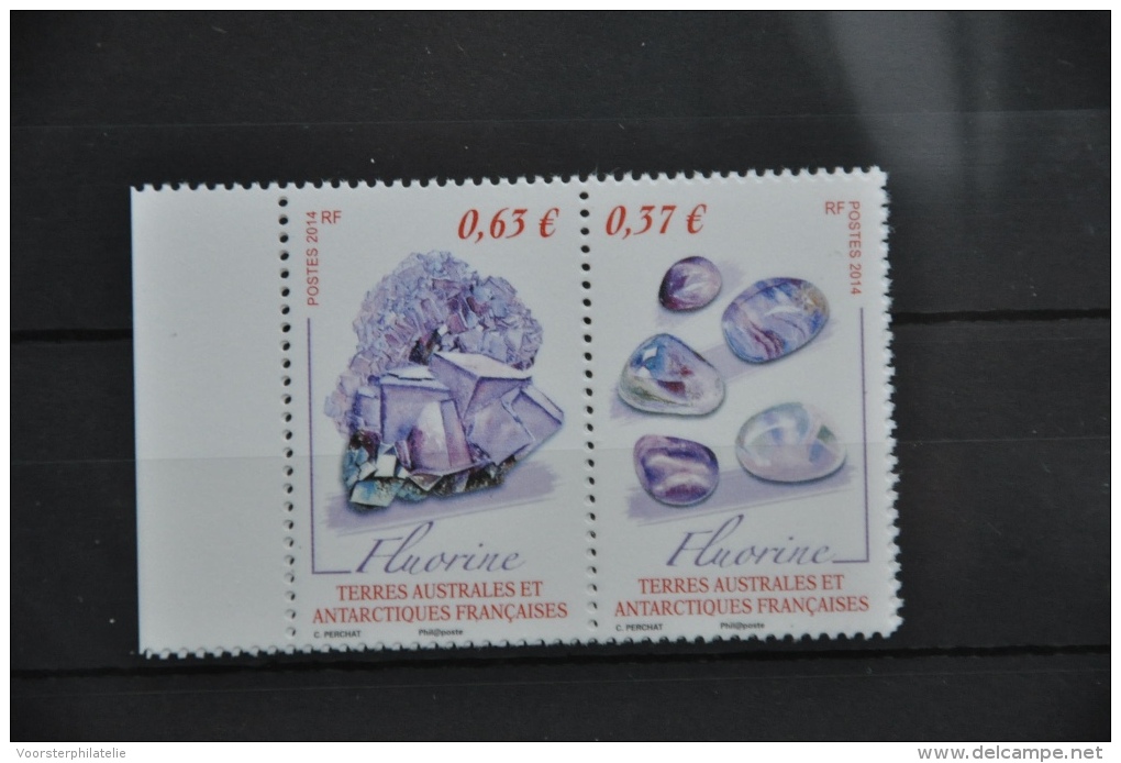 N 071 ++ TAAF ANTARCTICA  2014 MINERALS MINERALEN FLUORINE POSTFRIS MNH NEUF ** - Andere & Zonder Classificatie