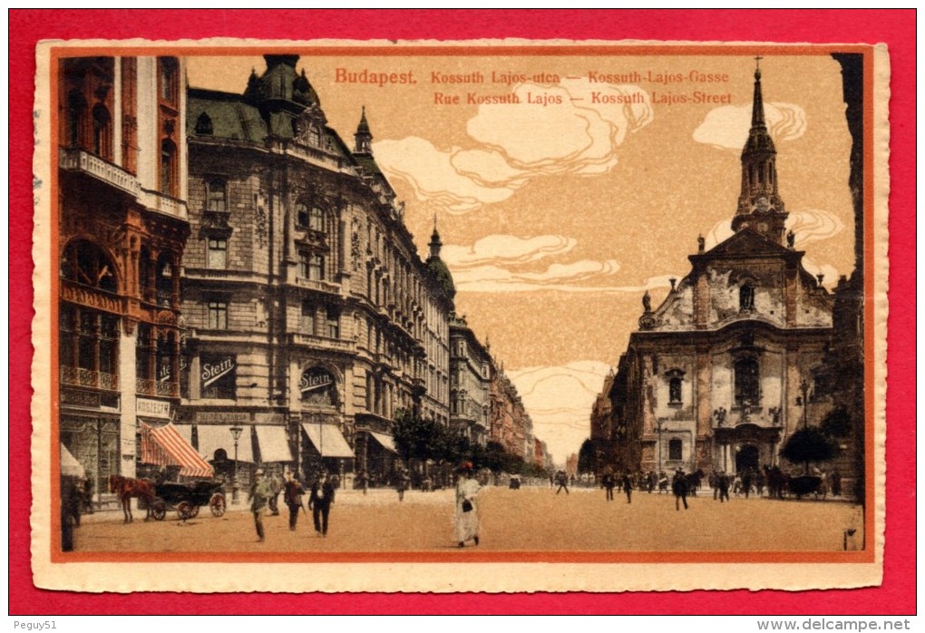 Hongrie. Budapest. Rue Kossuth Lajos. Eglise Des Franciscains. 1917 - Hungary