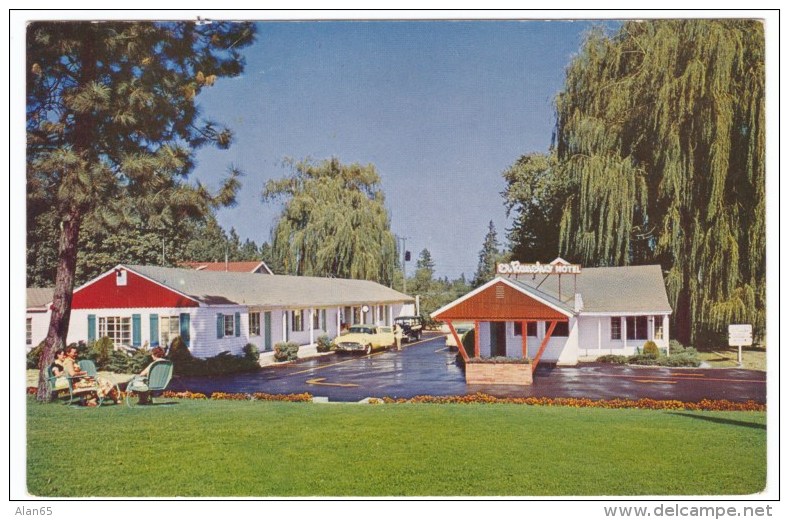 Spokane Washington, El Rancho Motel, Lodging, Auto, C1950s Vintage Postcard - Spokane